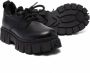Fendi Kids chunky-sole lace-up boots Black - Thumbnail 2