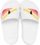 Fendi Kids Eye-motif slide sandals White - Thumbnail 3