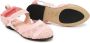 Fendi Kids FF-embroidered ballerina shoes Pink - Thumbnail 2