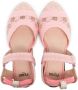 Fendi Kids FF-embroidered ballerina shoes Pink - Thumbnail 3