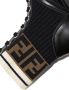 Fendi Kids FF lace-up boots Black - Thumbnail 3