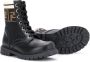Fendi Kids FF lace-up boots Black - Thumbnail 2