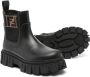 Fendi Kids FF-logo leather boots Black - Thumbnail 2