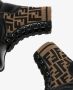 Fendi Kids FF-motif panelled ankle boots Black - Thumbnail 5