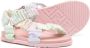 Fendi Kids FF ruched touch-strap sandals Pink - Thumbnail 2