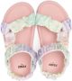 Fendi Kids FF ruched touch-strap sandals Pink - Thumbnail 3