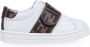 Fendi Kids FF touch strap sneakers White - Thumbnail 2