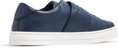 Fendi Kids logo-embossed sneakers Blue