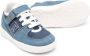 Fendi Kids logo-embroidered denim sneakers Blue - Thumbnail 2