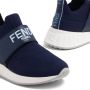 Fendi Kids logo-print mesh sneakers Blue - Thumbnail 4