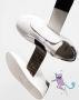 Fendi Kids logo-print slip-on leather sneakers White - Thumbnail 4