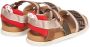 Fendi Kids logo-print touch-strap sandals Brown - Thumbnail 3