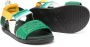 Fendi Kids stripe-detail strappy sandals Green - Thumbnail 2