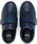 Fendi Kids touch-strap leather sneakers Blue - Thumbnail 3