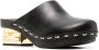 FENDI logo block-heel mules Black - Thumbnail 2