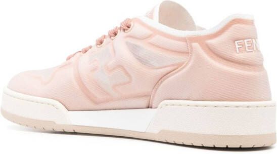 FENDI logo embossed sneakers Pink