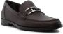 FENDI O Lock leather loafers Brown - Thumbnail 2