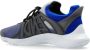 FENDI Tag lace-up panelled sneakers Blue - Thumbnail 3