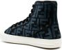 FENDI velvet FF high-top sneakers Blue - Thumbnail 3