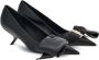 Ferragamo 105mm oversized-bow leather pumps Black - Thumbnail 2