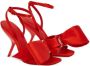 Ferragamo 105mm oversized-bow leather sandals Red - Thumbnail 2