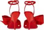 Ferragamo 105mm oversized-bow leather sandals Red - Thumbnail 3