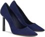 Ferragamo 105mm suede pump shoes Blue - Thumbnail 2