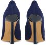 Ferragamo 105mm suede pump shoes Blue - Thumbnail 3