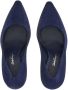 Ferragamo 105mm suede pump shoes Blue - Thumbnail 4