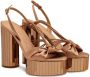 Ferragamo 125mm mirrored platform sandals Neutrals - Thumbnail 2