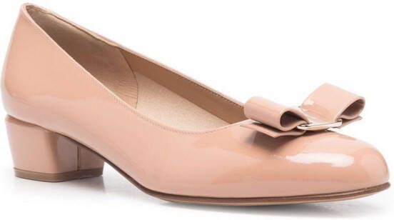 Ferragamo 35mm Vara bow-detail pumps Neutrals