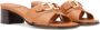 Ferragamo 40mm logo-plaque leather mules Brown - Thumbnail 2