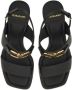 Ferragamo 55mm Gancini-buckle leather sandals Black - Thumbnail 4