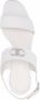 Ferragamo 55mm Gancini logo-plaque sandals White - Thumbnail 4