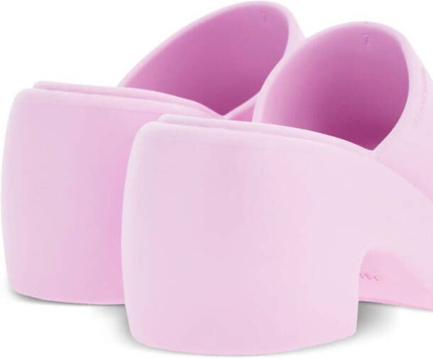 Ferragamo 55mm open-toe platform slides Pink