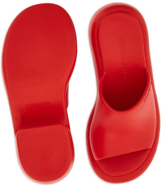Ferragamo 55mm platform-sole sandals Red