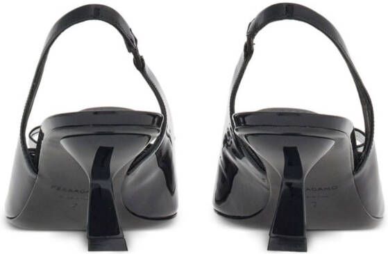 Ferragamo 55mm Vara bow leather pumps Black