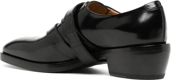 Ferragamo 5mm buckle-detail leather Oxfords Black