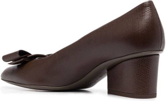 Ferragamo 60mm bow-detail pumps Brown