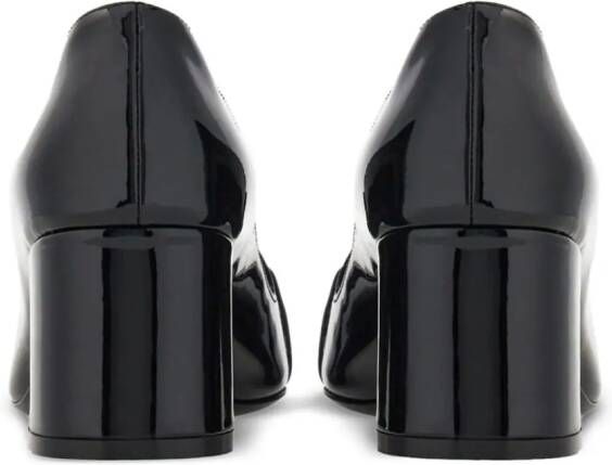 Ferragamo 60mm Gancini-buckle leather pumps Black