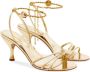 Ferragamo 70mm ankle-chain sandals Gold - Thumbnail 2