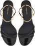 Ferragamo 70mm cable-link chain leather sandals Black - Thumbnail 4