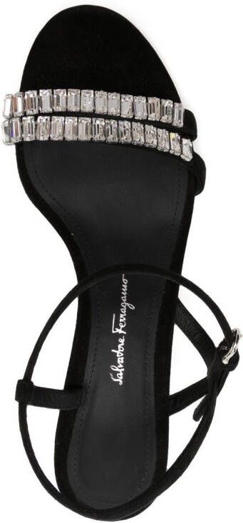 Ferragamo 70mm crystal-embellished sandals Black