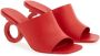 Ferragamo 70mm open-toe sculpted-heel mules Red - Thumbnail 2