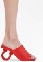 Ferragamo 70mm open-toe sculpted-heel mules Red - Thumbnail 5