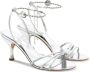 Ferragamo 70mm patent leather strappy sandals Silver - Thumbnail 2