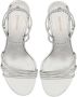 Ferragamo 70mm patent leather strappy sandals Silver - Thumbnail 4