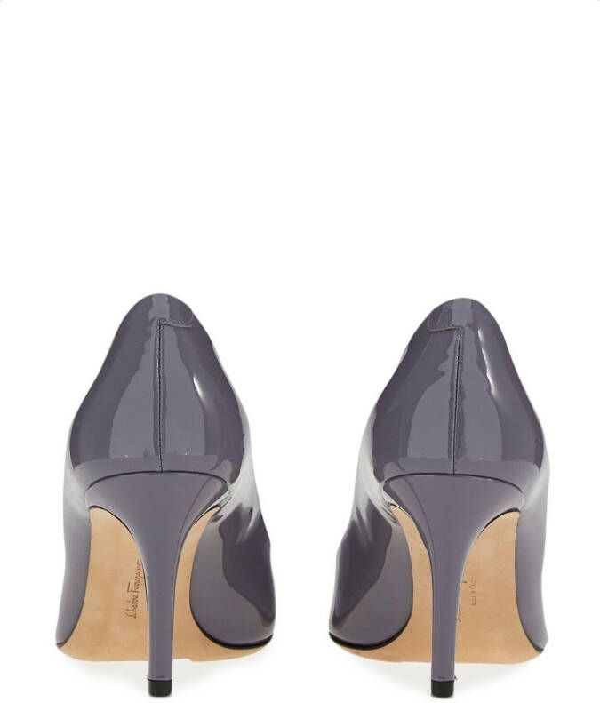 Ferragamo 70mm pointed-toe leather pumps Blue