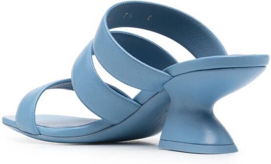 Ferragamo 70mm sculpted heel sandals Blue