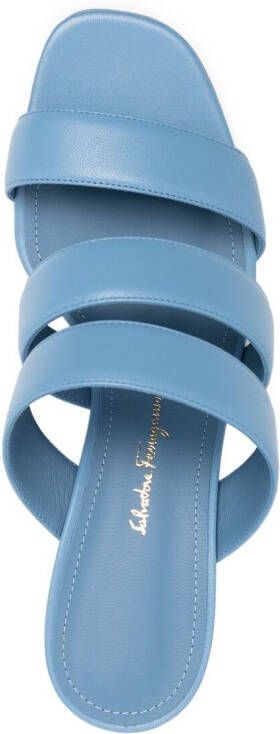 Ferragamo 70mm sculpted heel sandals Blue
